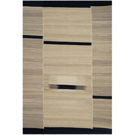 Safavieh Kilim Hand Woven Flat Weave Rectangle Rug- Grey- 8 X 10 Ft. KLM811A-8